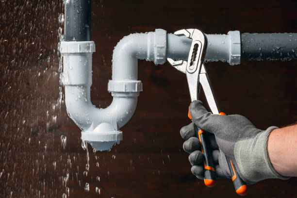 Professional Emergency Plumber technician working in Footville, WI
